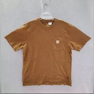 Brown carhartt tshirt size Large